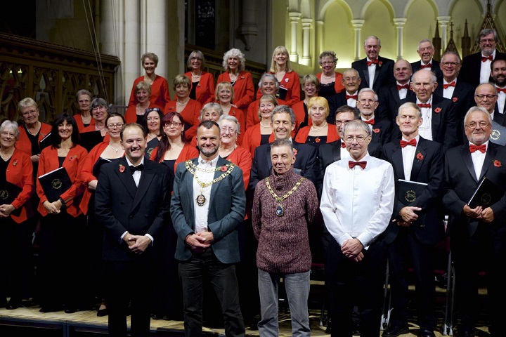 With the Mayors of Eastbourne and Hailsham